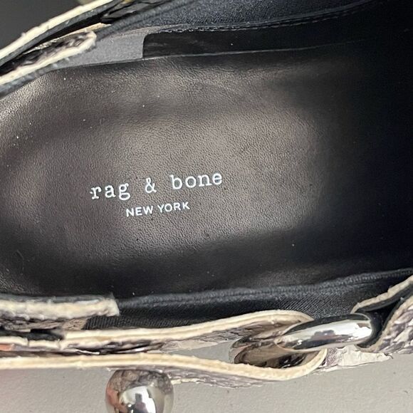 Rag & Bone Westin Harness pointy toe Boots in snakeskin leather. 40/10 New - Picture 12 of 16